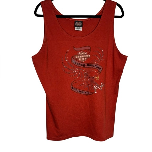 Harley Davidson Eagle Graphic Sleeveless Tank Top Women's 1X Puerto Rico - Picture 1 of 9